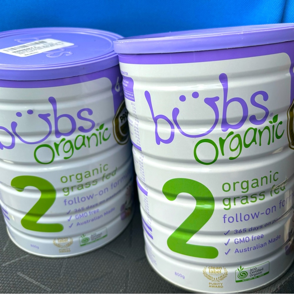 Bubs Organic Grass Fed Follow-On Formula Stage 2, Infants 6-12 months 800 grams